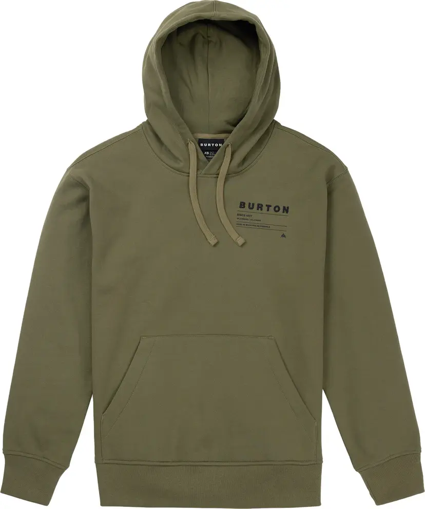 Burton Burton Unisex Moretown Pullover Hoodie Forest Moss