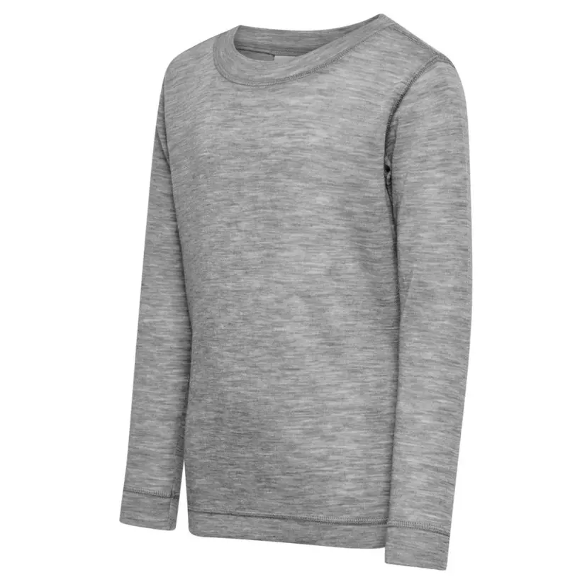 Hummel Barn Hummel - Trøye i Ull Grey Melange