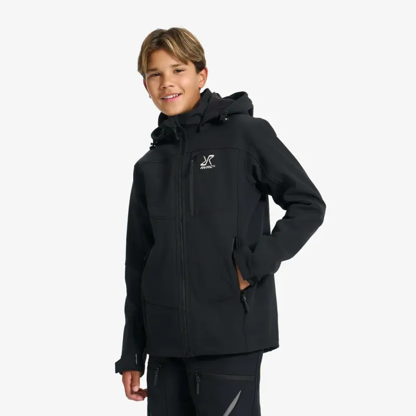 RevolutionRace Hiball Softshell Jacket Teens Black