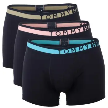 Tommy Hilfiger Tommy Hilfiger 3P Logo Trunk Svart/Grønn økologisk bomull Herre