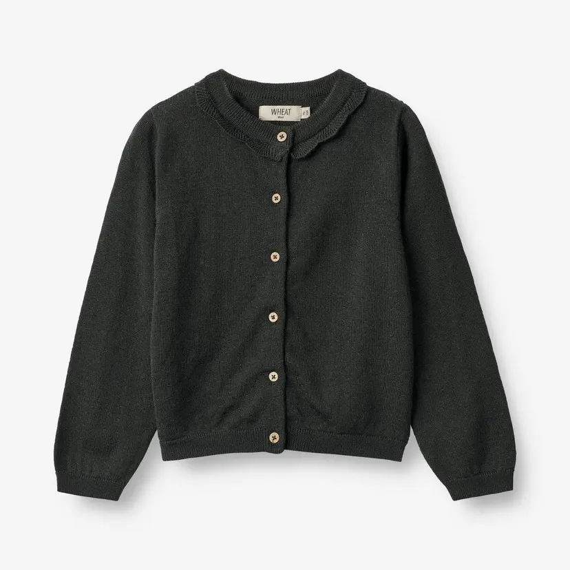 Wheat Wheat Knit Cardigan Amy Black Coal (98 /3 år)