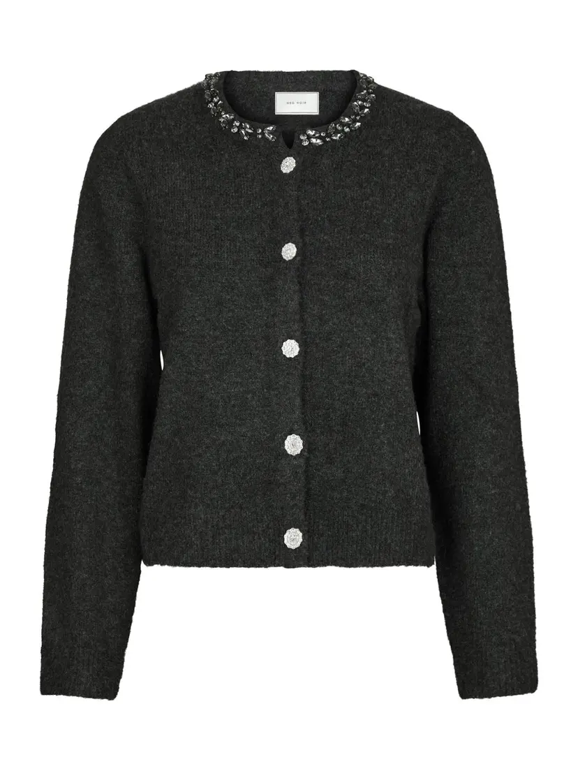 Neo Noir Marie Stone Knit Cardigan