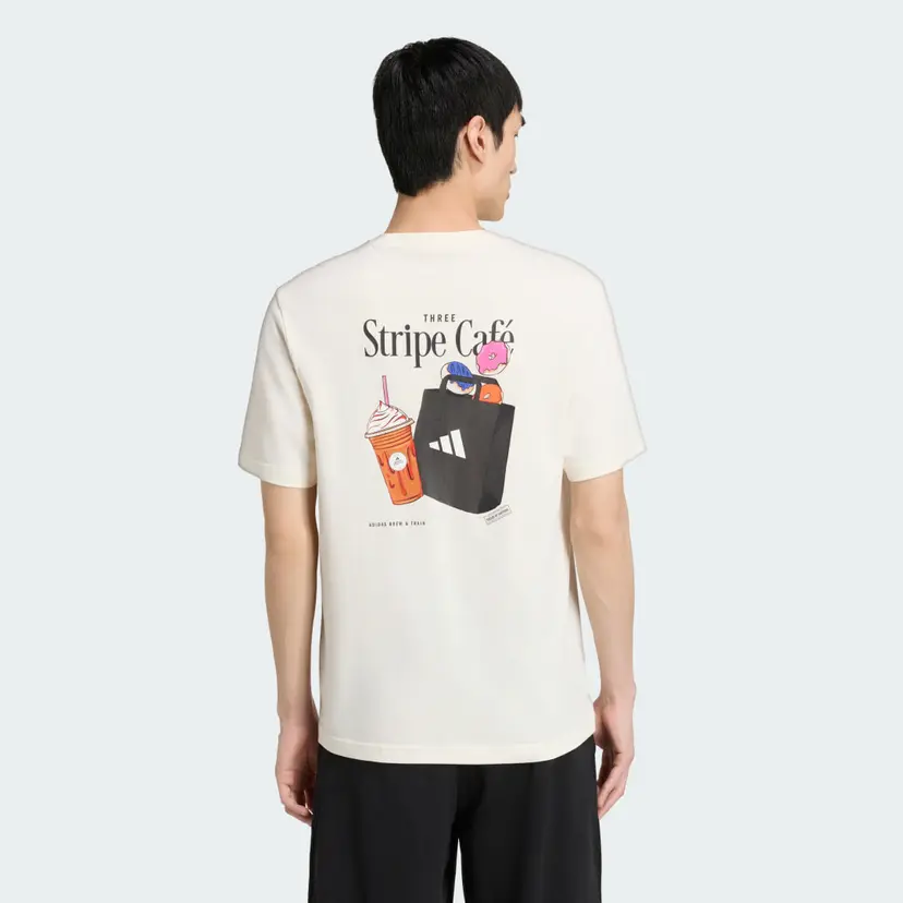 Adidas COFFEE CAFE DONUT BAG GRAPHIC T-SKJORTE