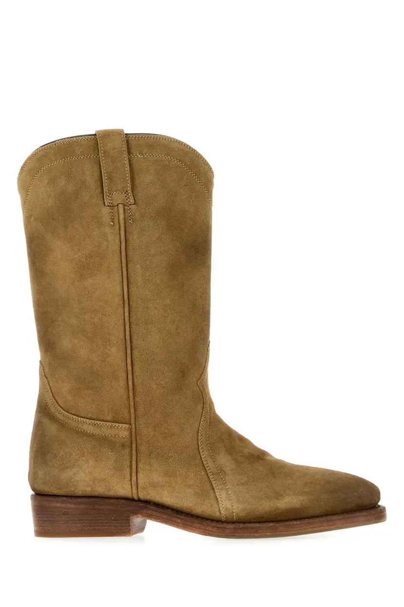 Jil Sander Jil Sander Cowboy/biker støvler – Beige