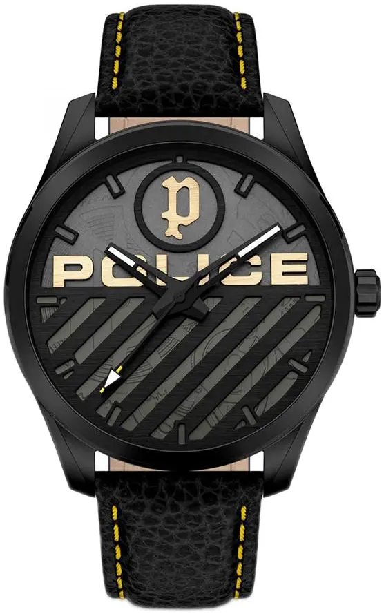 Police Police Herreklokke PEWJA2121403 Grille Grå/Lær Ø42 mm