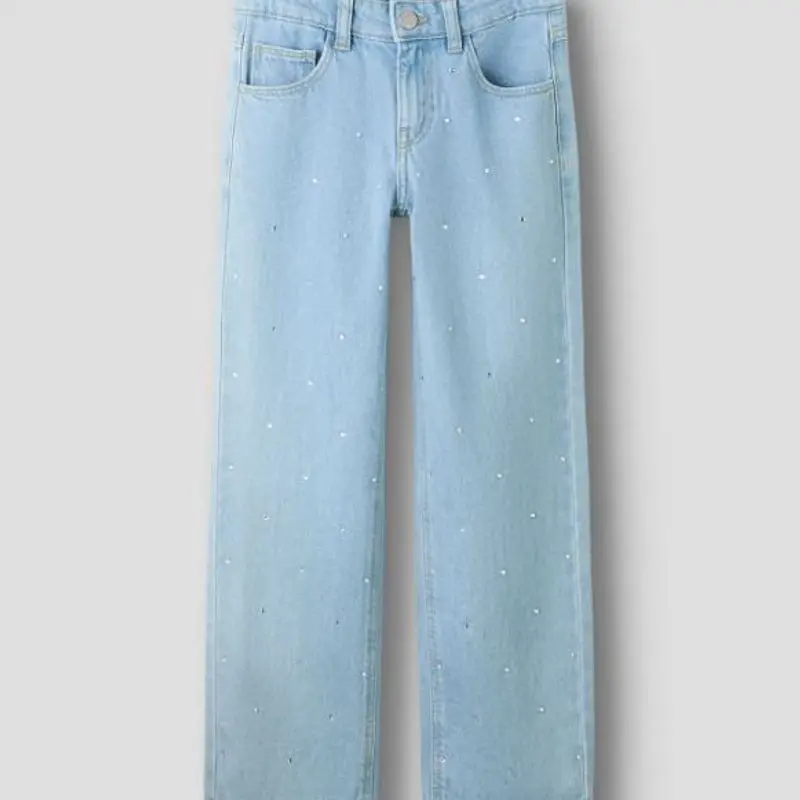 NAME IT Bukse Jeans Rose Straight Rhine Light Blue Denim