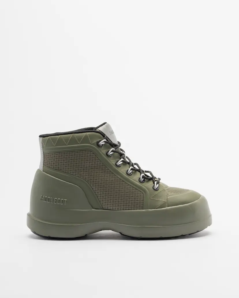 Moon Boot Moon Boot Luna Trek Mid Nylon Green Ankle Boots