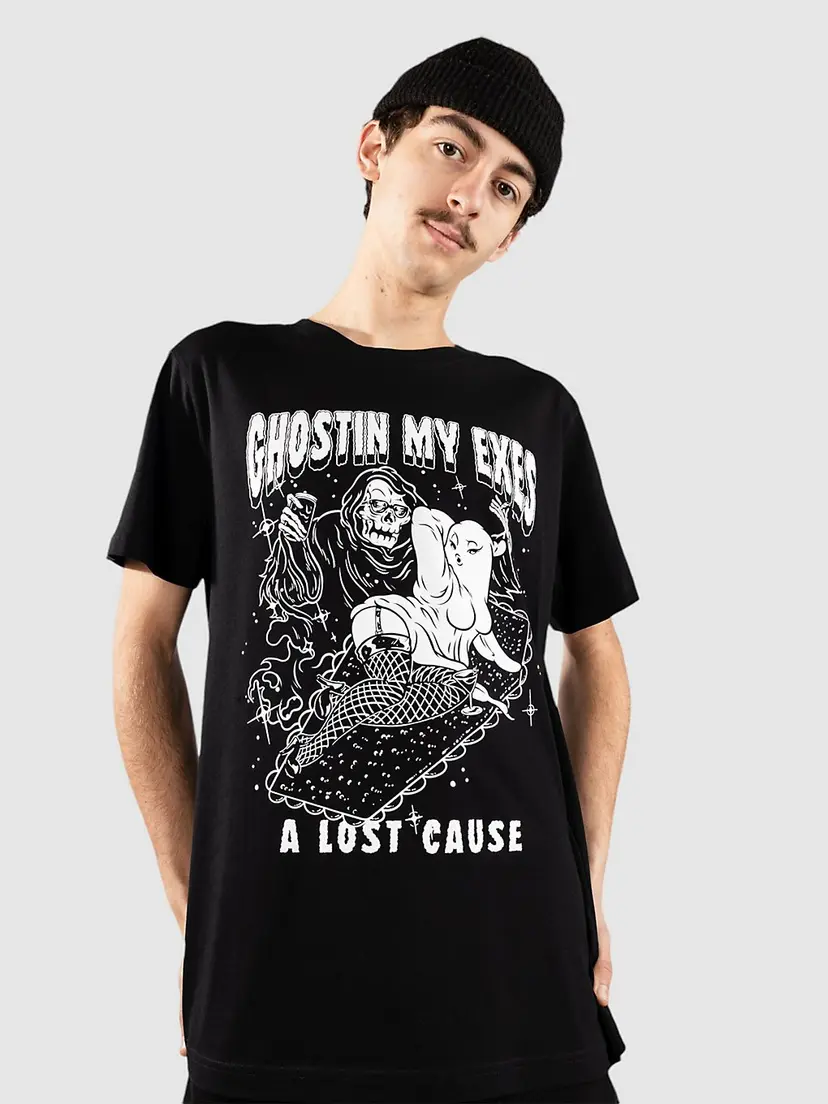 A Lost Cause A Lost Cause Ghostin T-skjorte svart