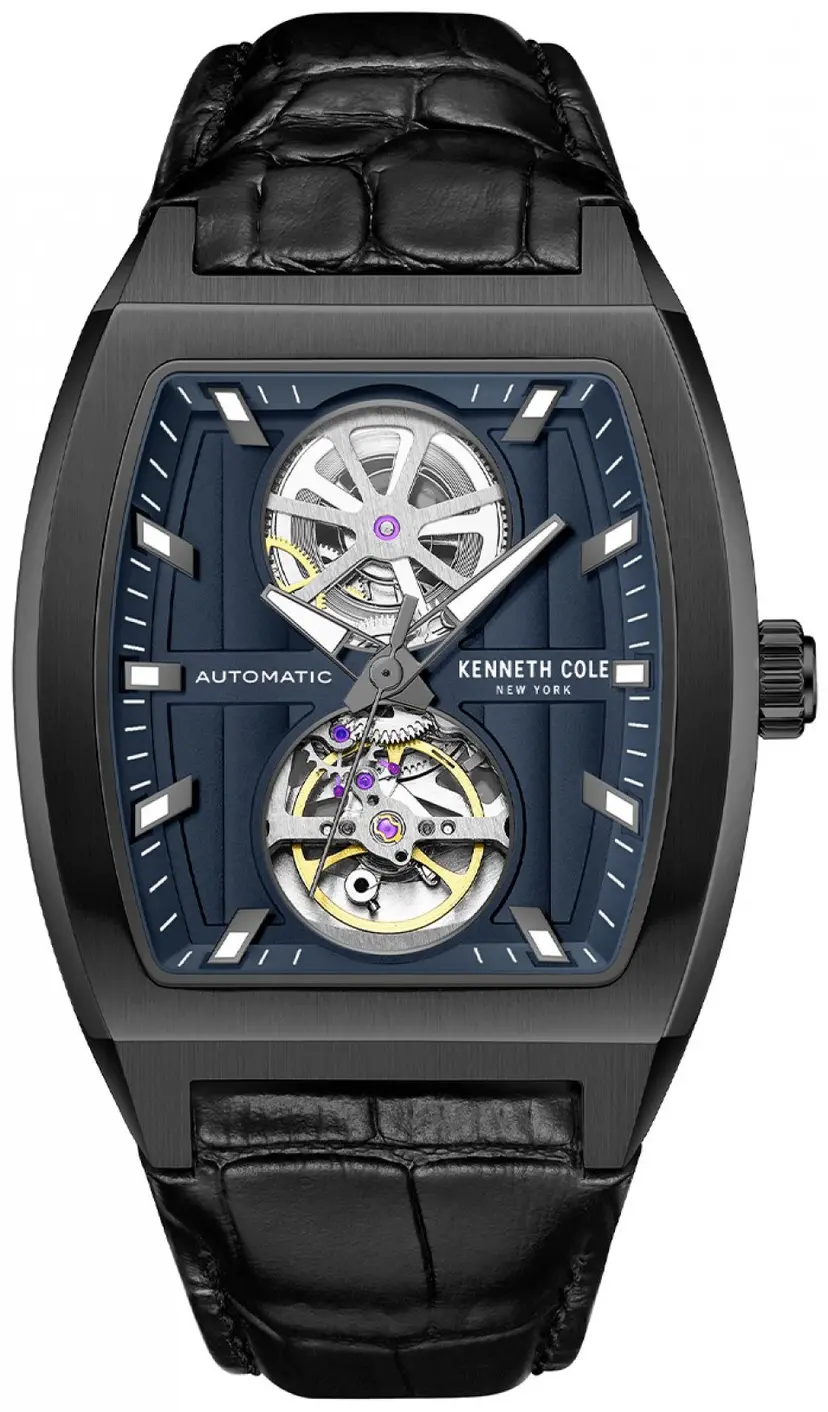 Kenneth Cole Kenneth Cole Herreklokke KCWGX0058802 Fw24 Blå/Lær