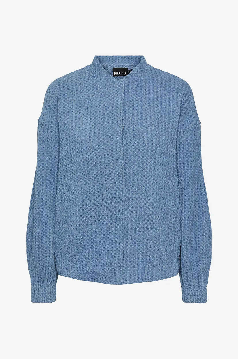 Pieces Jakke pcMirinda LS Bomber Shacket - Blå