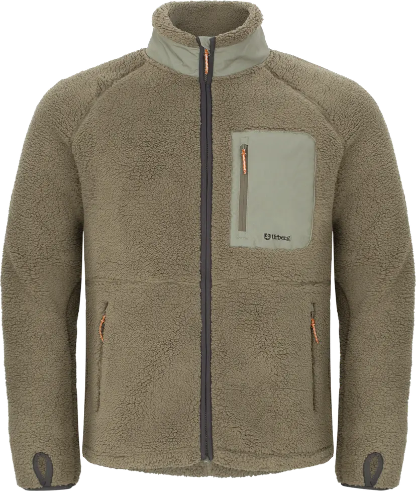 Urberg Urberg Men's Soft Pile Fleece Sweater Dusty Olive