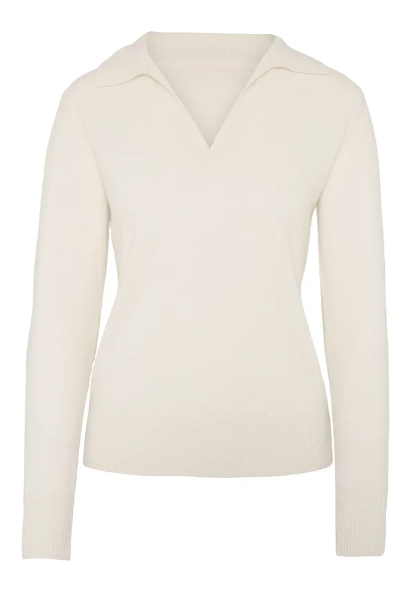 Love Lolina Hallie Cashmere Sweater Cream - XS