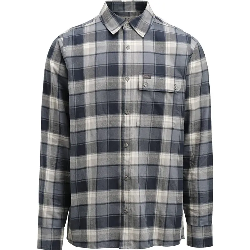 Lundhags Lundhags Järpen Plaid Flannel Shirt Dk Sky Blue