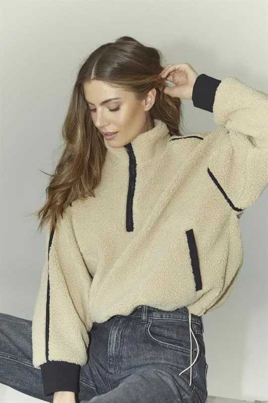 Co Couture Co' Couture - Madin Fleece Anorak - Sand