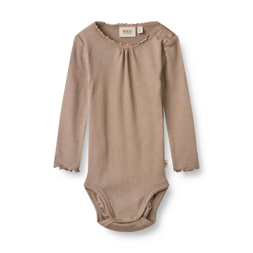 Wheat Wheat Rib Body Lotta Soft Brown (62 / 3 mnd)