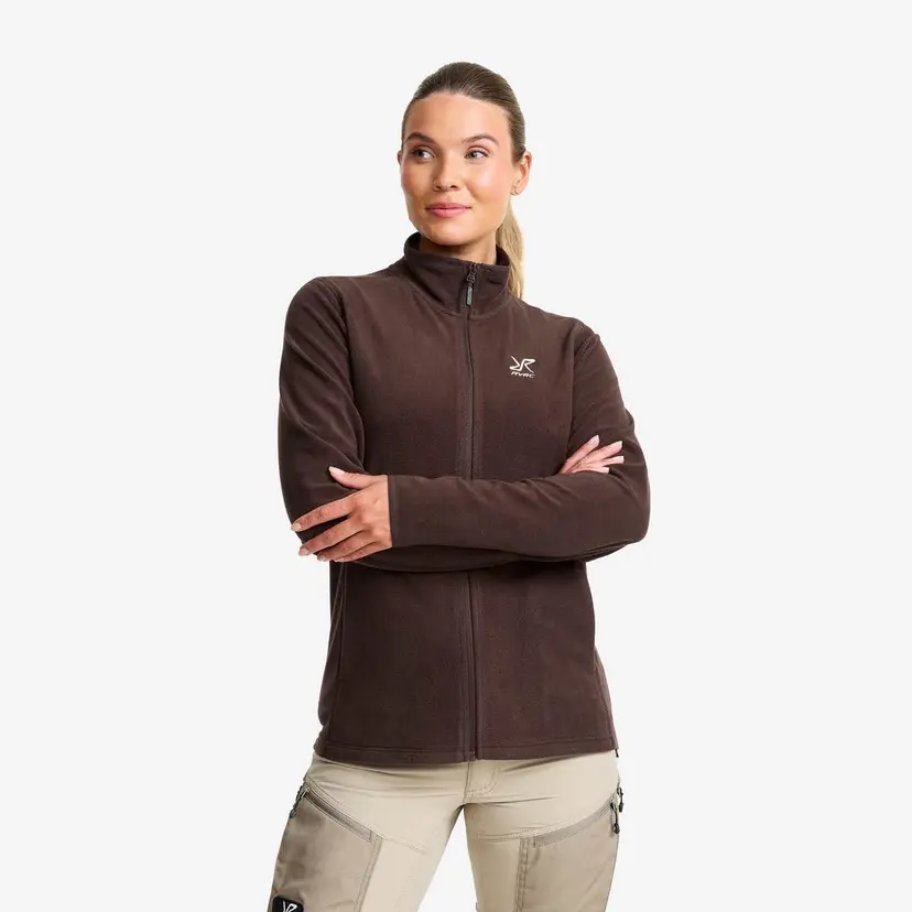 RevolutionRace Hiker Full-zip Fleece Dame Seal Brown
