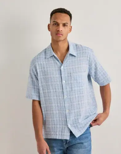 Samsøe Samsøe Samsøe Samsøe Saayo P Shirt 15970 Rutete skjorter Blå
