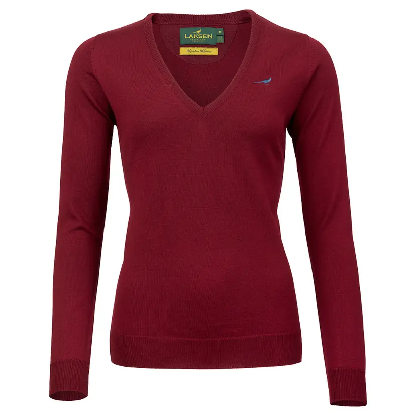 Laksen Laksen W's Camilla V-Neck Bordeaux