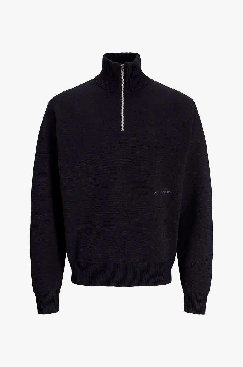 Jack & Jones Junior Genser jorVesterbro Knit Half Zip Jnr - Svart
