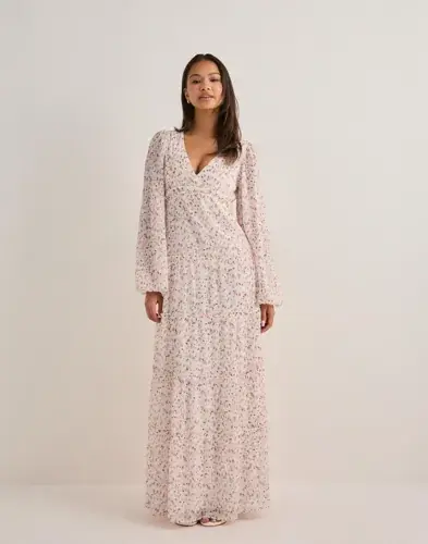 Nelly Nelly - Blomstrete - Maxi Frill Dress