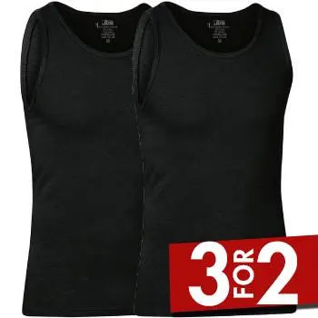 JBS of Denmark JBS 2P Bamboo Tank Top Svart Large Herre