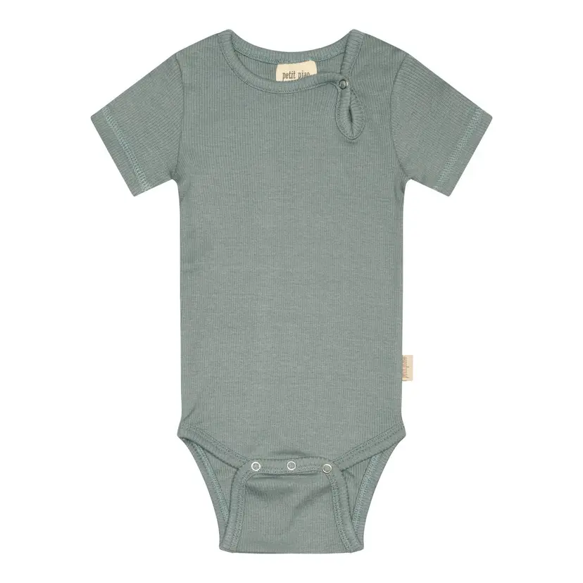 Petit Piao Petit Piao Body S/S Modal Light Petrol (62 / 3 mnd)
