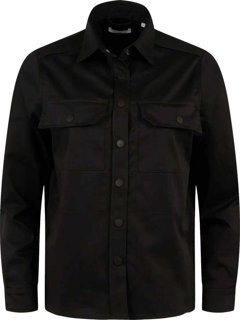 Knowledge Cotton Apparel Knowledge Cotton Apparel Women's Lillian Utility Overshirt Black Jet