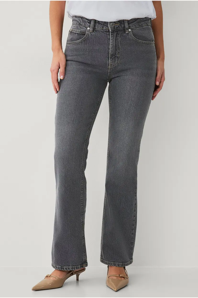 Gina Tricot Jeans Classic Boot Jeans - Grå