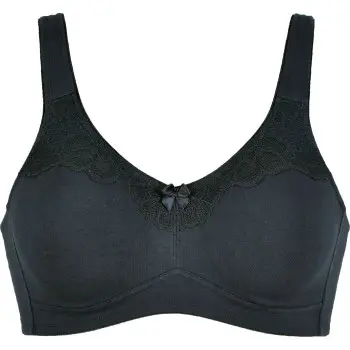 Naturana NATURANA BH Molded Cotton Soft Bra Svart bomull B 75 Dame