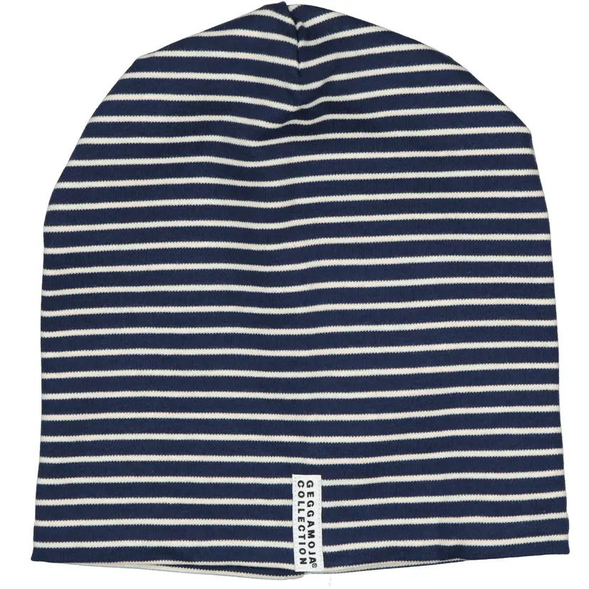 Geggamoja Topline Fleecemössa Navy/Beige - Baby 2-6 mån