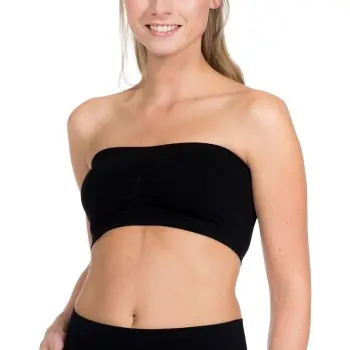 Magic Magic BH Bandeau Push Up Bra Svart nylon Large Dame