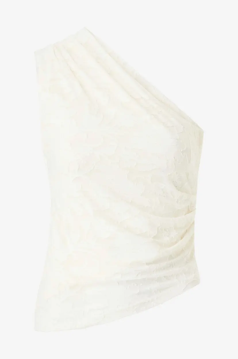 Gina Tricot Topp Asymmetric Top - Beige