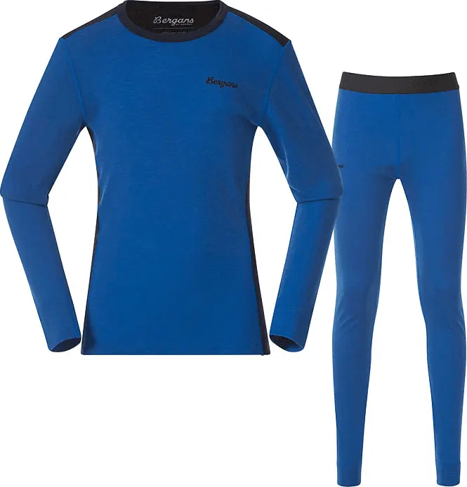 Bergans Bergans  Kids/Junior Allround Merino Baselayer Set Kids/Junior Space Blue/navy Blue