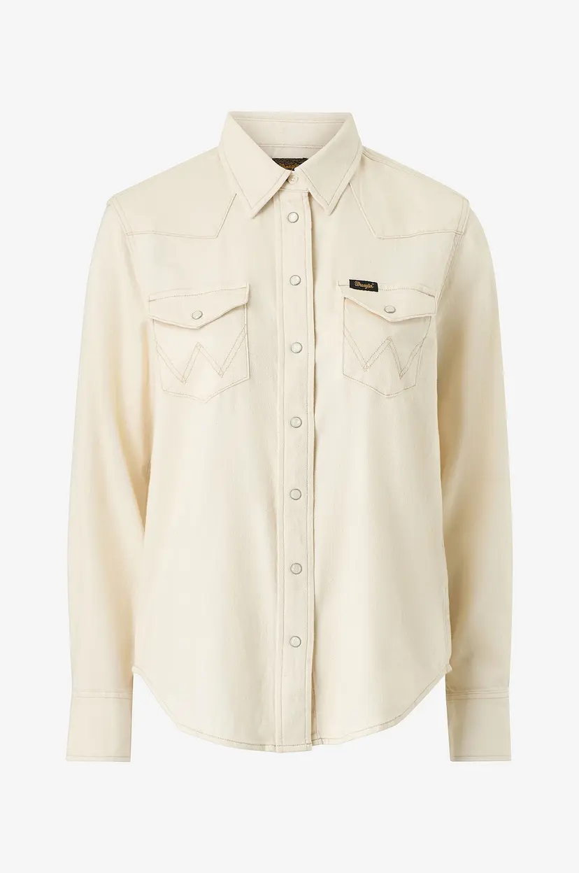 Wrangler Denimskjorte Heritage Shirt - Natur