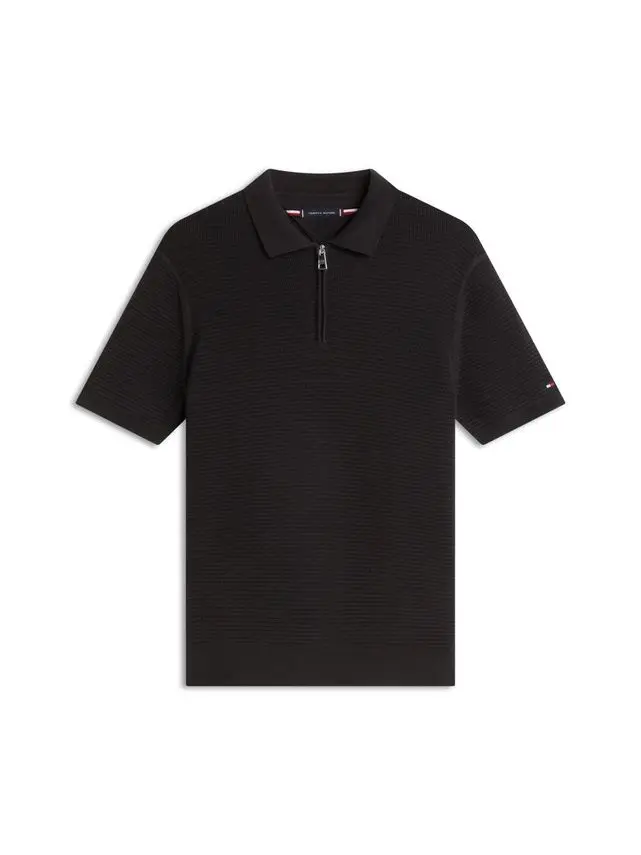 Tommy Hilfiger SEASONAL STRUCTURE SS ZIP POLO