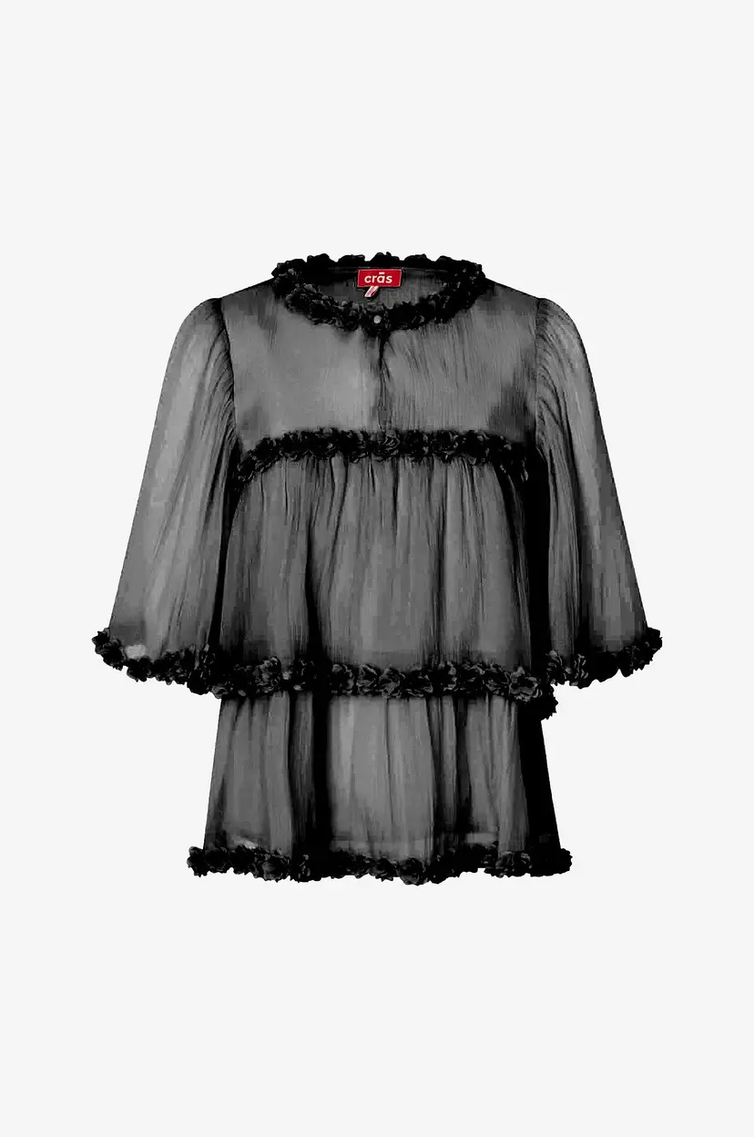 Cras Bluse Flowcras Blouse - Svart