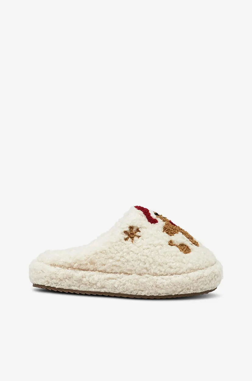 NAME IT Tøfler Nmnrijulle Slipper - Hvit