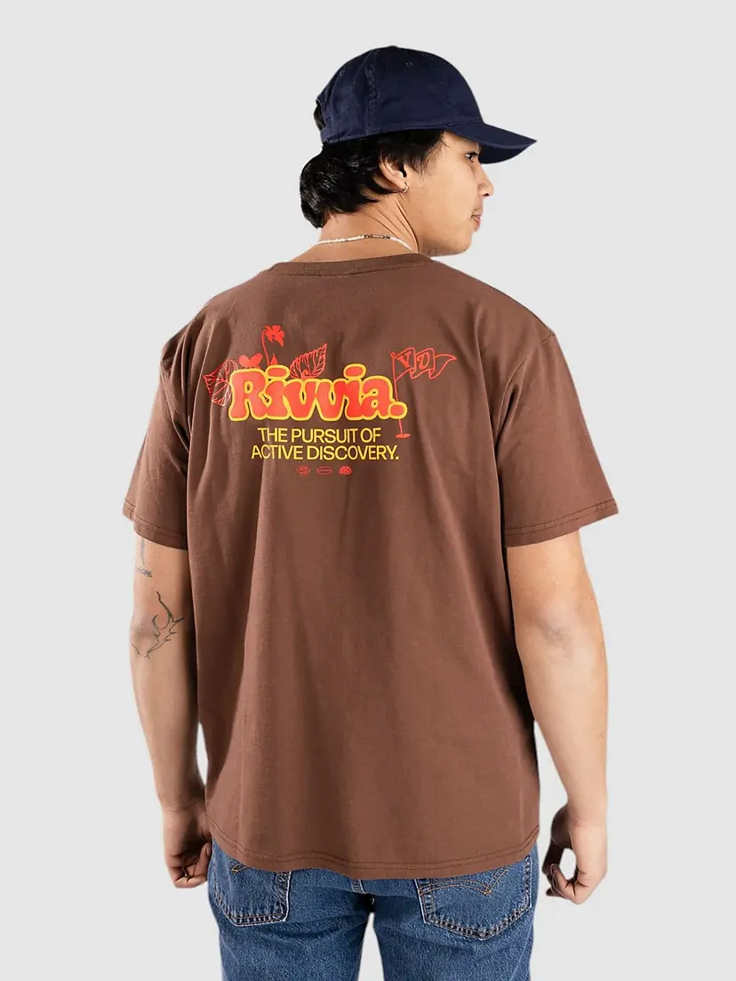 Rivvia Projects Rivvia Projects Floral Pursuit T-skjorte brun