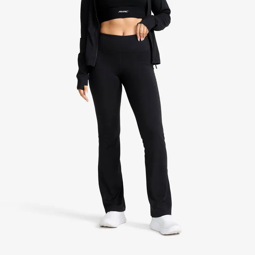 RevolutionRace Paragon Soft Flare Leggings Dame Black