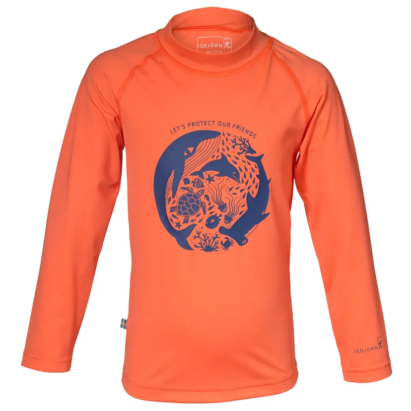 Isbjörn Of Sweden Isbjörn of Sweden Kids' Sealion Sun Sweater Papaya