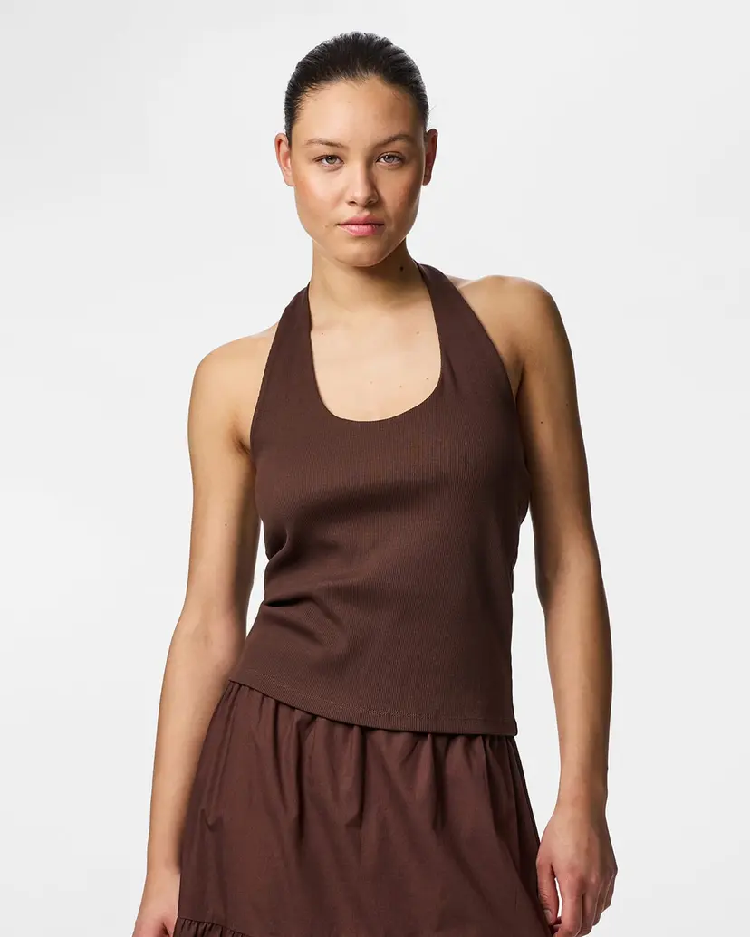 Pieces Topp May Halterneck