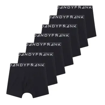 Frank Dandy Frank Dandy 14P Solid Tencel Boxers Svart lyocell Large Herre
