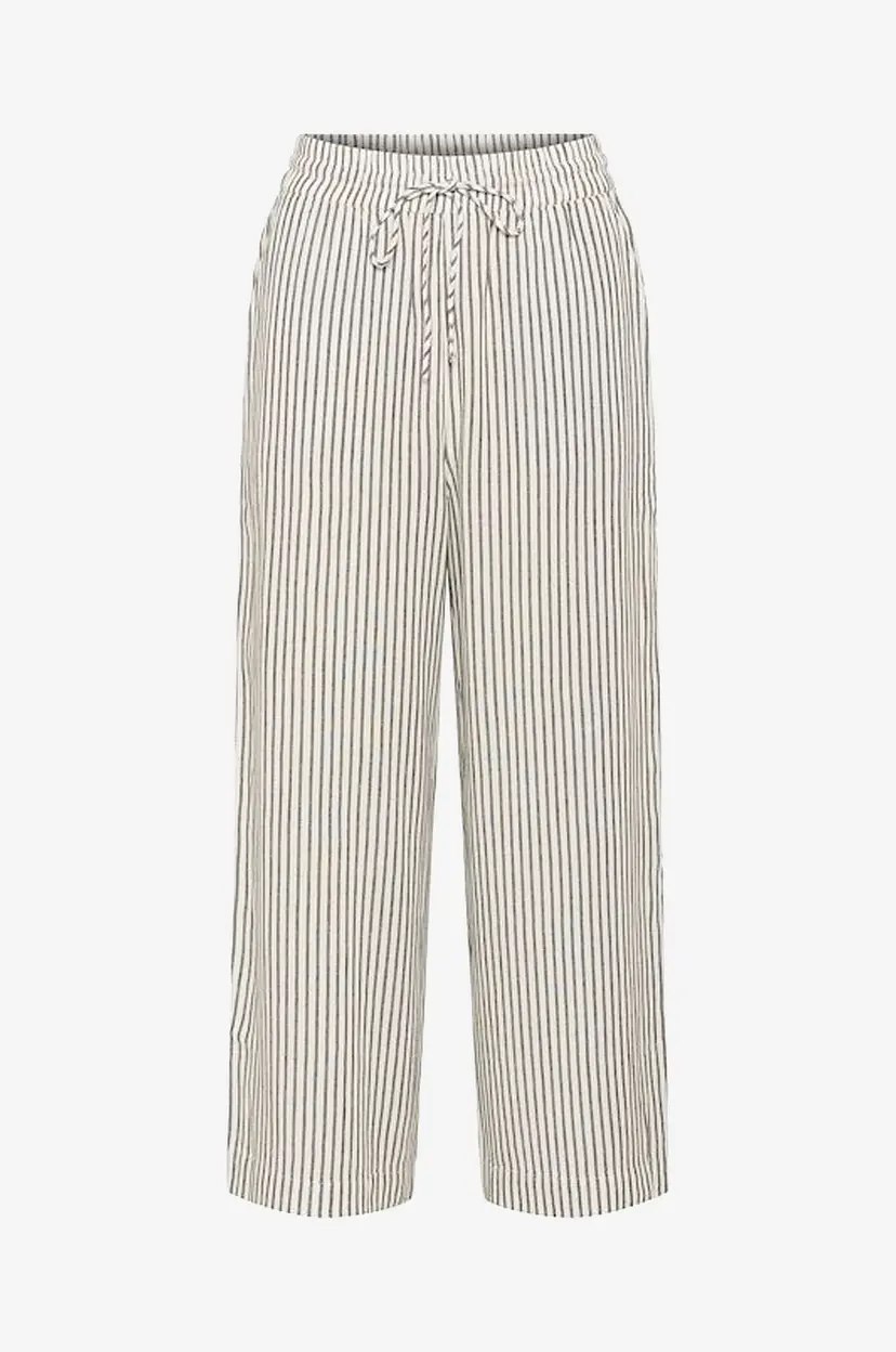 Kaffe Bukser kaMilia Cropped Wide Pants - Hvit