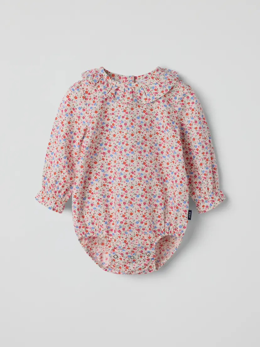 Polarn O. Pyret Langermet body blomster
