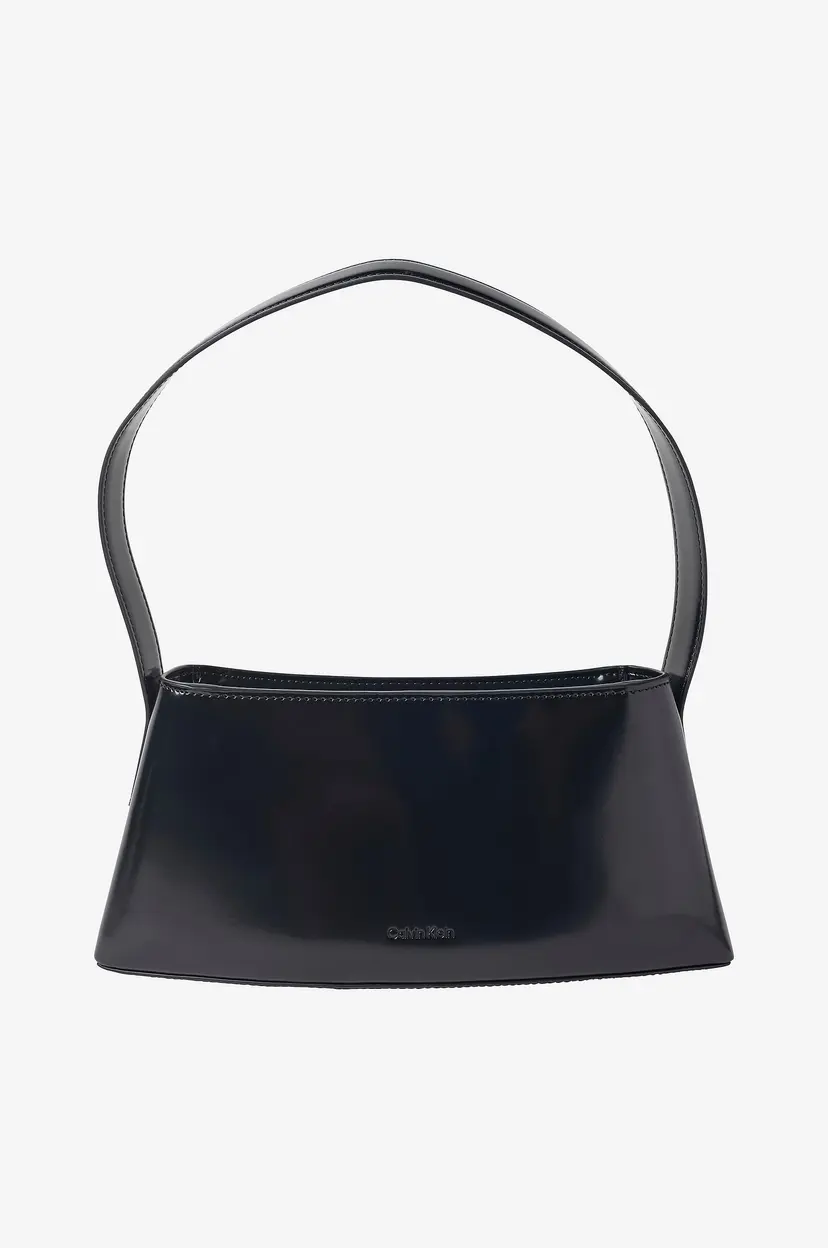 Calvin Klein Vesken Refined Sculpt Shlder Bag_shiny - Svart