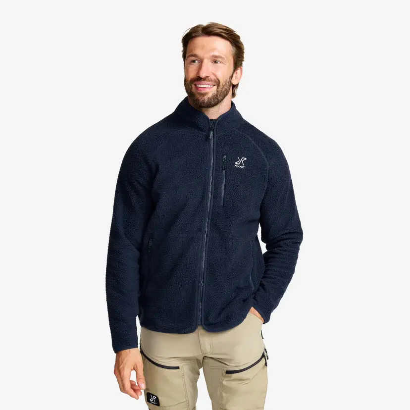 RevolutionRace Canyon Full-zip Pile Fleece Herre Navy
