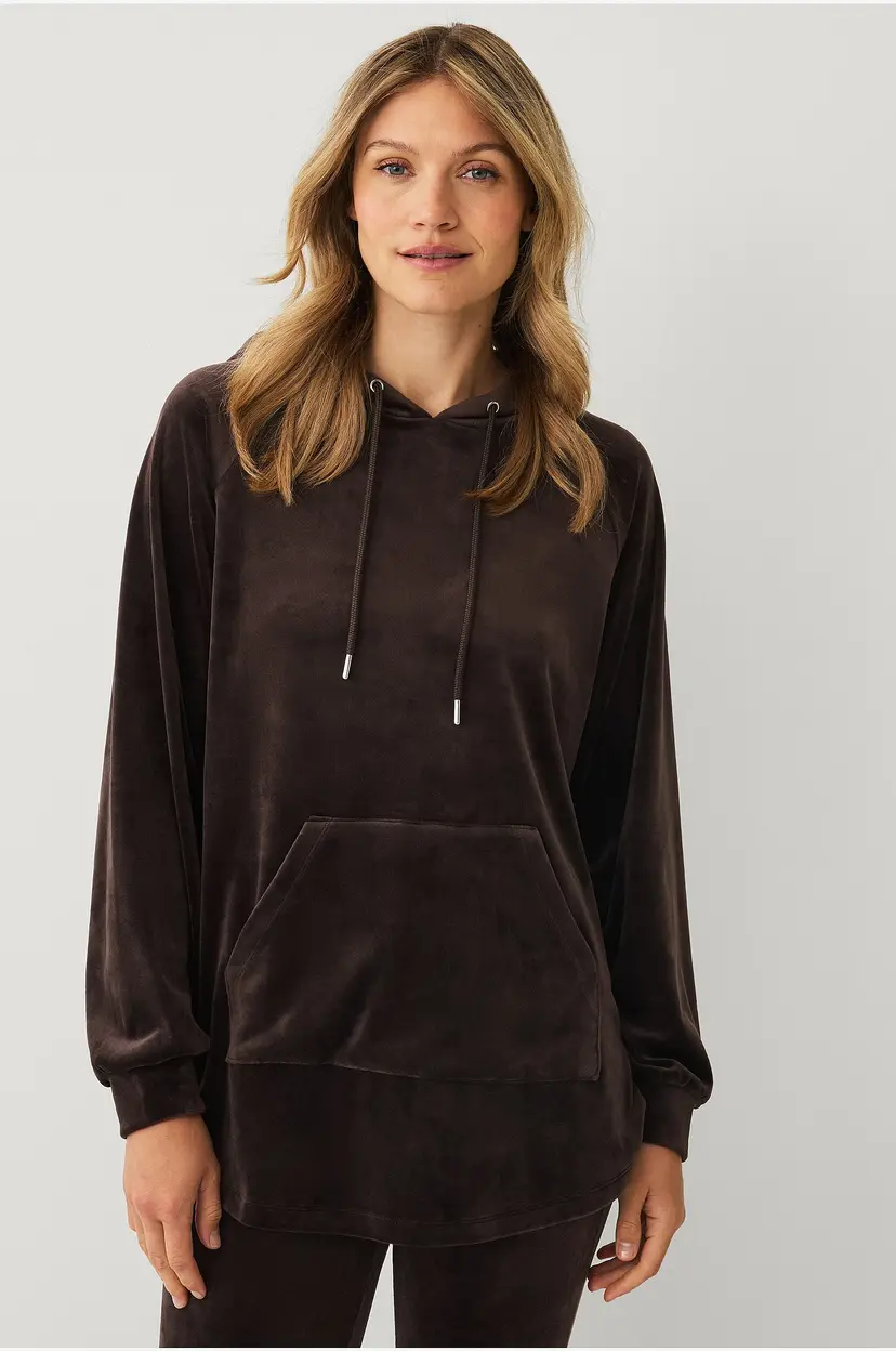 Ellos Collection Hettegenser i velur - Brun
