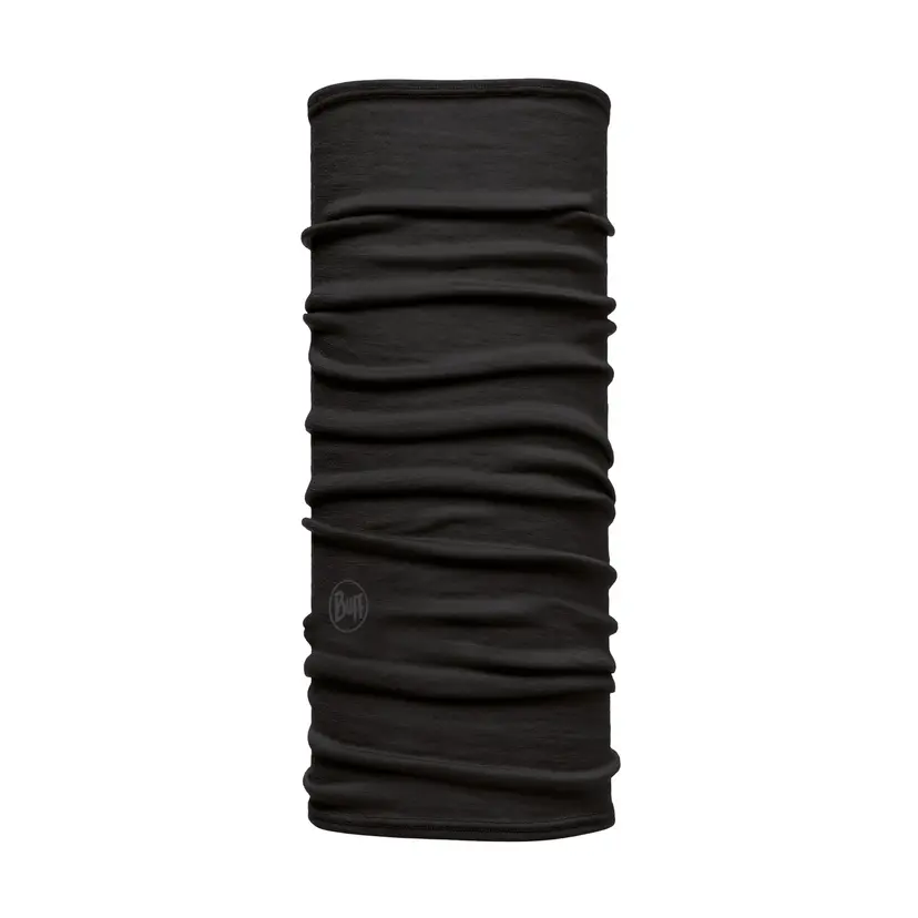 Buff Buff Kids' Lightweight Merino Wool Tubular Solid Black