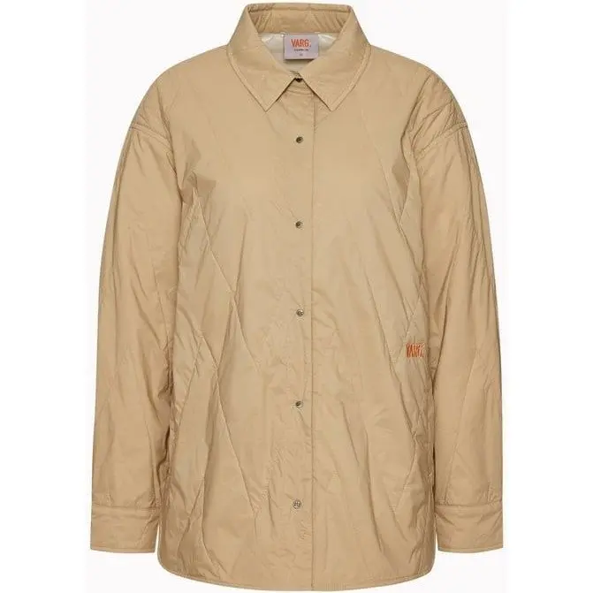 Varg Varg W Lillå Padded Shirt Drift Wood Beige