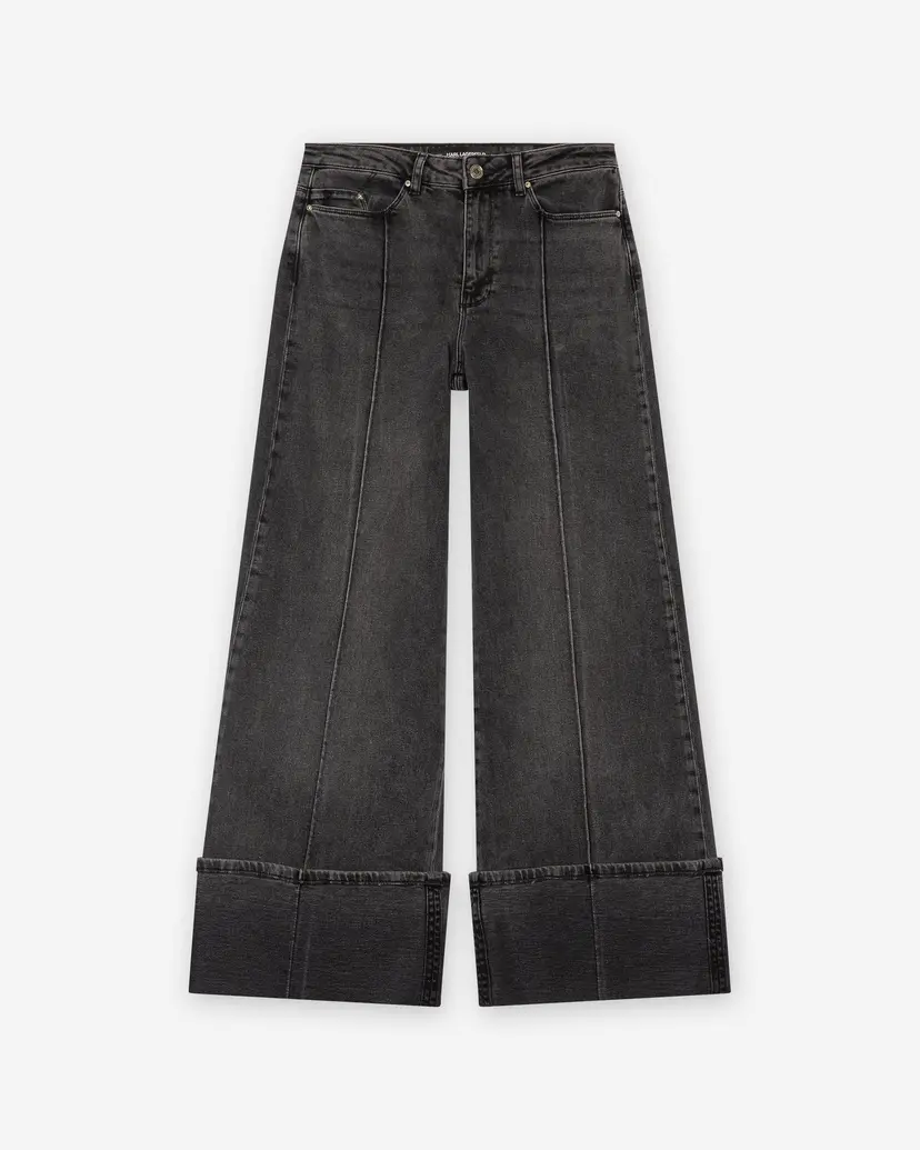 Karl Lagerfeld Karl Lagerfeld Turn Up Gray Jeans